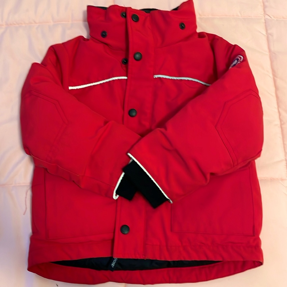 Canada Goose Kids Lynx Down Red Parka sz 6/7